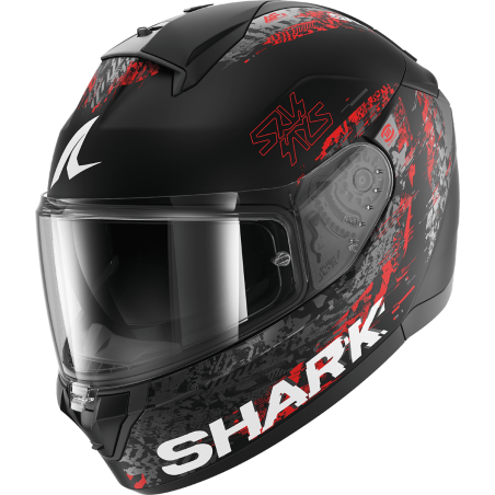 CASCO SHARK RIDILL 2 SPEED-VIB MAT BLACK ANTHRACITE RED KAR