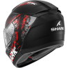 CASCO SHARK RIDILL 2 SPEED-VIB MAT BLACK ANTHRACITE RED KAR