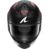 CASCO SHARK RIDILL 2 SPEED-VIB MAT BLACK ANTHRACITE RED KAR