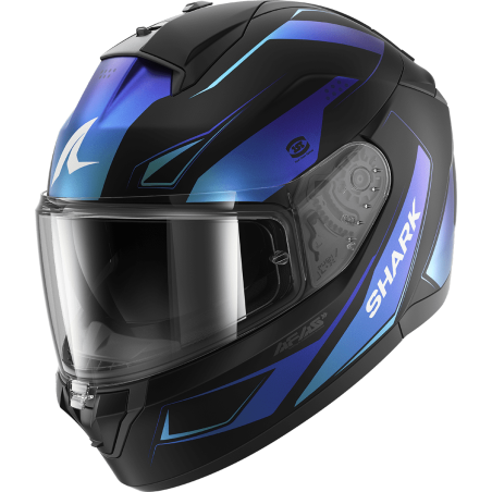 CASCO SHARK RIDILL 2 MEKARIUM MAT BLACK BLUE BLUE KBB
