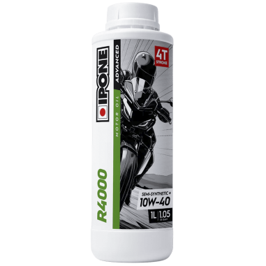 ACEITE DE MOTO 10W40 IPONE R4000 ESTER 75% SINTETICO - 1L