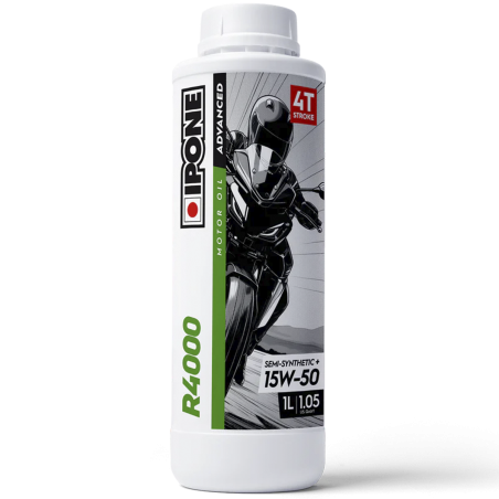 ACEITE DE MOTO 15W50 IPONE R4000 ESTER 75% SINTETICO - 1L