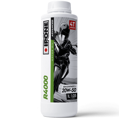 ACEITE DE MOTO 20W50 IPONE R4000 ESTER 75% SINTETICO - 1L