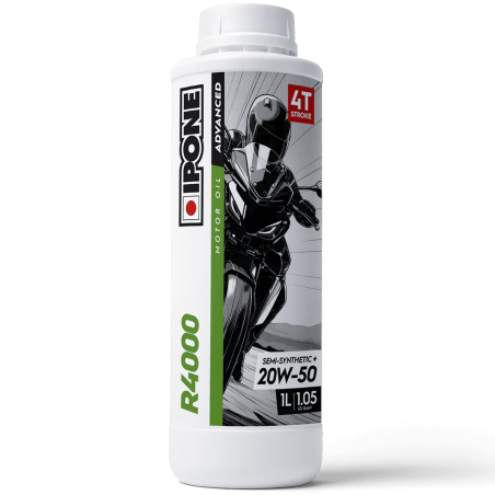 ACEITE DE MOTO 20W50 IPONE R4000 ESTER 75% SINTETICO - 1L