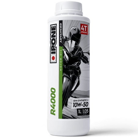 ACEITE DE MOTO 10W50 IPONE R4000 ESTER 75% SINTETICO - 1L