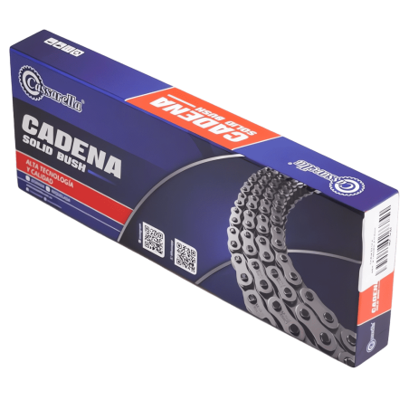 CADENA 428-140 PLATEADA, CON ORING Y REFORZADA