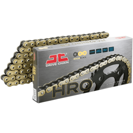 CADENA 428-140 DORADA CON ORING Y REFORZADA - JT CHAIN
