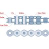 CADENA 530-124 DORADA Z3, CON XRING Y REFORZADA "SPORTBIKE" JT CHAIN