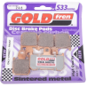 PASTILLA FRENO DELANTERO YAMAHA YZF-R1 2007-2014 SINTERIZADA S33 GOLDFREN